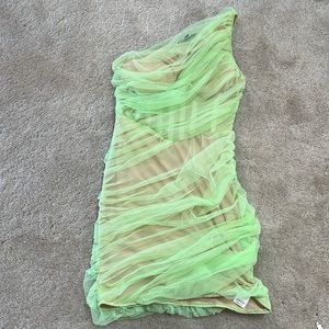 Green and Nude Missguided Dress